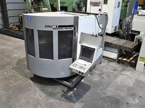 DMG Deckel Maho DMU 60T X: 630 - Y: 560 - Z: 560 mm, Bed milling machines with moving table & CNC