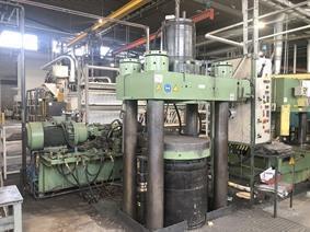 Darragon 750 + 250 ton heated, 4 column single action presses