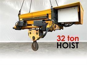 Kone XL 700 32 ton hoist, Conveyors, Overhead Travelling Crane, Jig Cranes