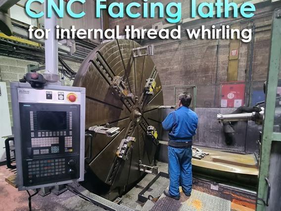 WMW Zerbst CNC internal thread lathe Ø 4000 mm