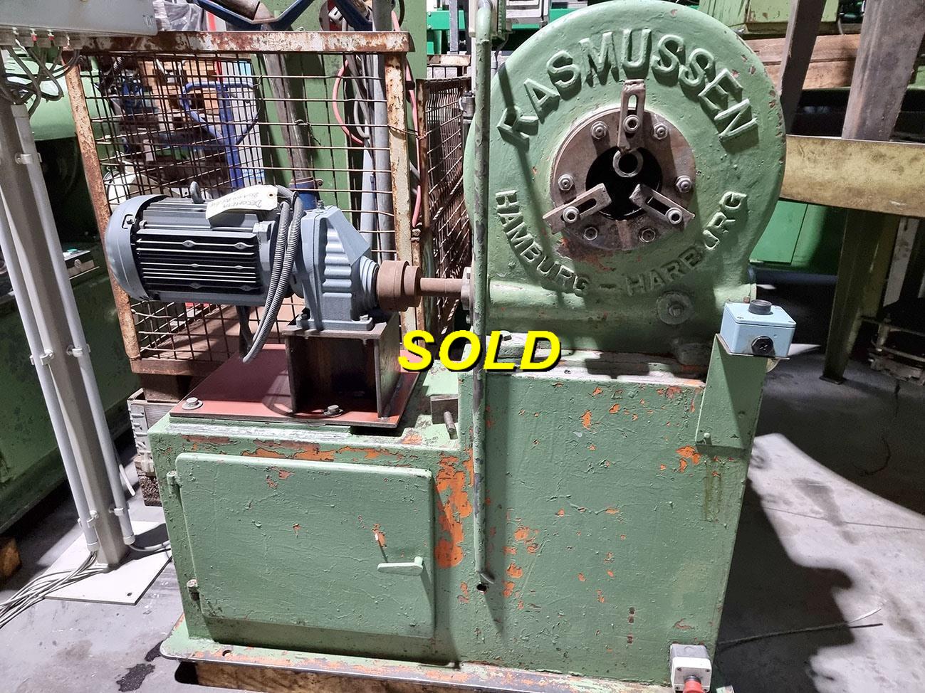 Rohr-Fertigungsanlagen, Rasmussen - spiral tube finning machine N° 13044