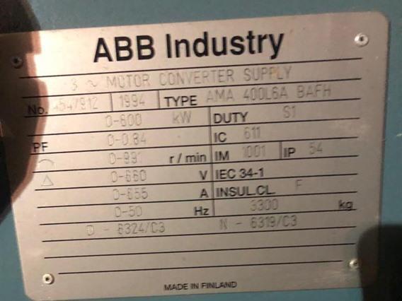 ABB 600 kW AC motor