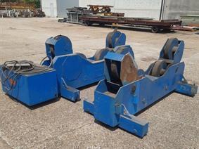 Lambert Jouty welding rotator 20 ton, Rodillos de apoyo, posicionadotes, grúas y mesas de soldadura