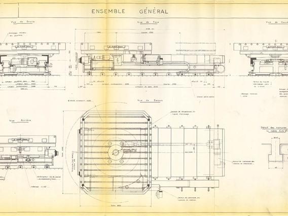Ernault & somua CNC Turning table 3500 x 3000 mm