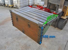 Clamping table 1000 x 600 x 450 mm, Cubic- & angleplates or tables
