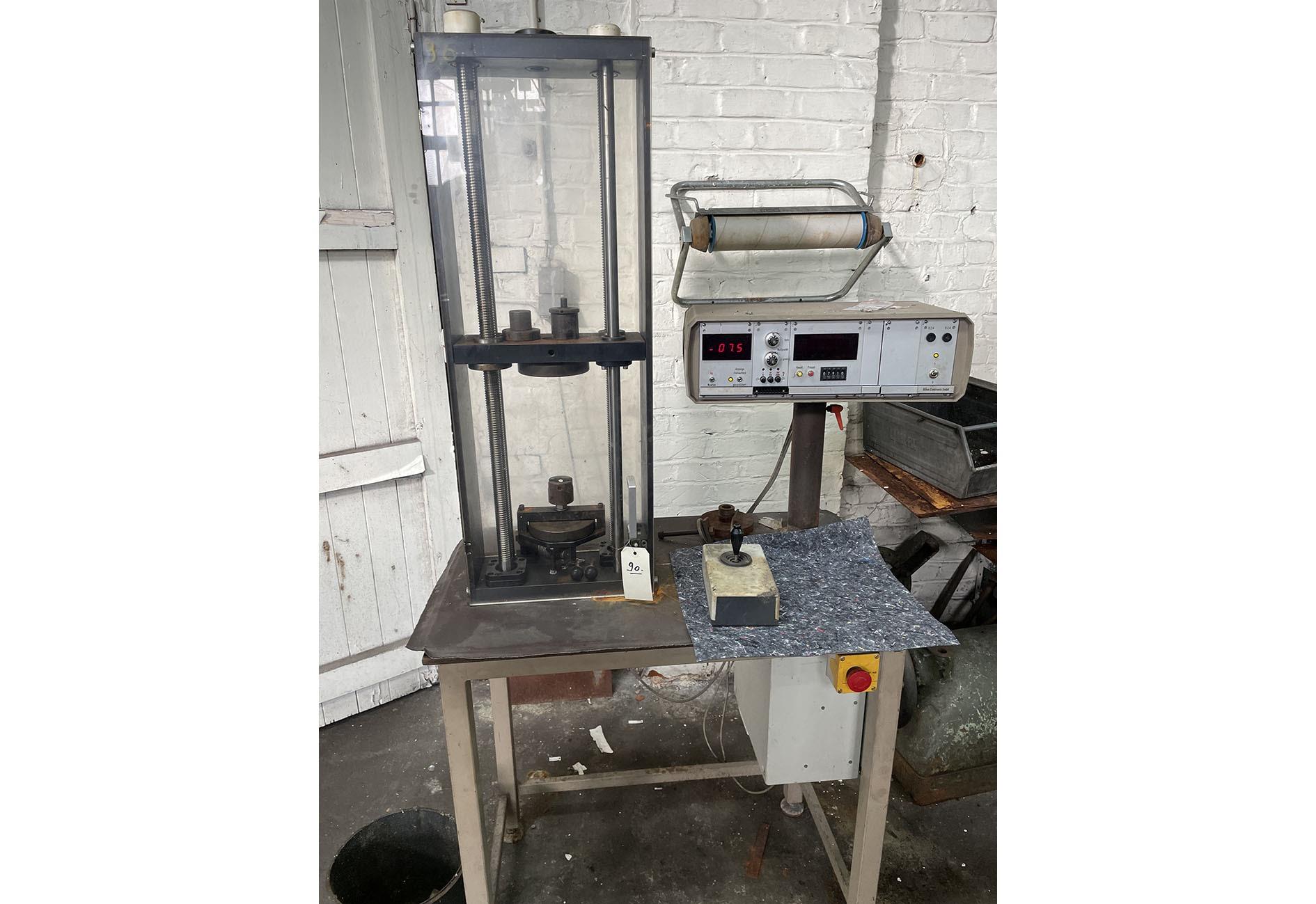 Used Tension and pressure testing gauge, Böhm - spring tension machine ...