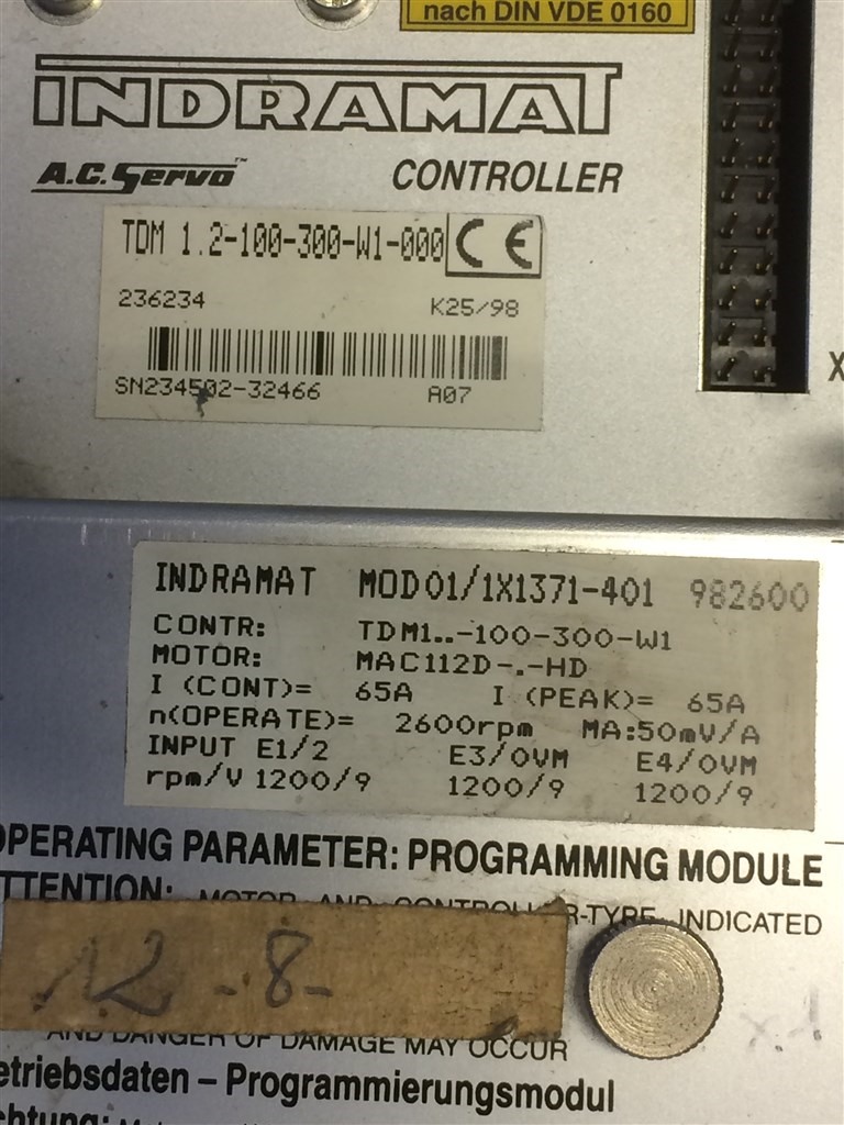 Indramat TDM 1.2-100-300-W1-000 (1)-A.C.Servo Controller — Indramat — photo 5