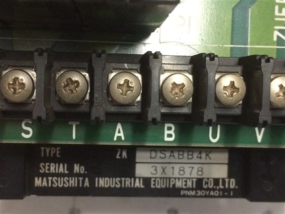 Matsushita Electric ZK DSABB4K-Panasonic Servo Driver