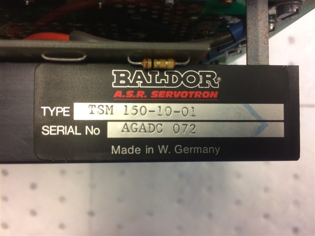 Baldor TSM 150-10-01- — Baldor ASR Servotron — photo 4