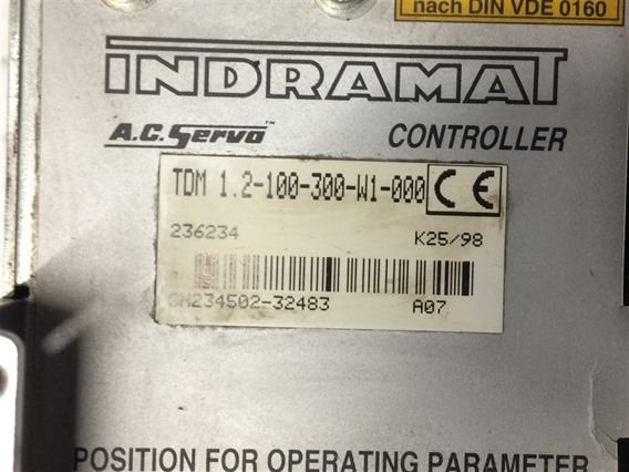 Indramat TDM 1.2-100-300-W1-000 (5)-A.C.Servo Controller