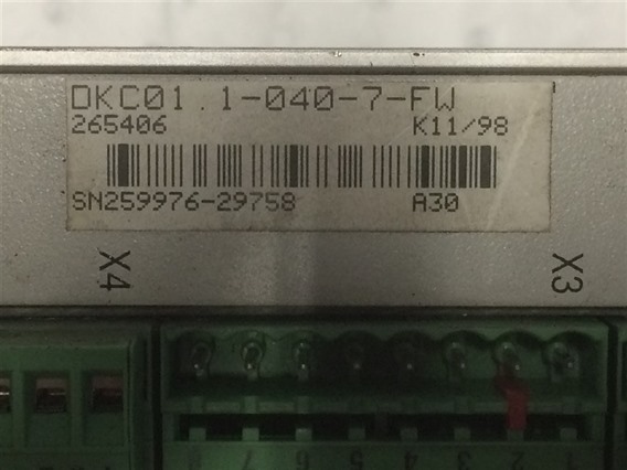 Indramat DKCO1.1-04D-7-FW (1)-ECODRIVE AC-Servo Controller