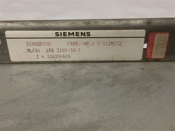 Siemens SIMODRIVE 6RB 2101-3A-Z (8)-