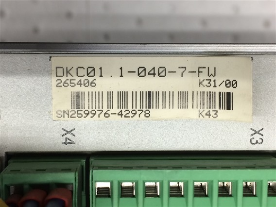 Indramat DKCO1.1-04D-7-FW (2)-ECODRIVE AC-Servo Controller