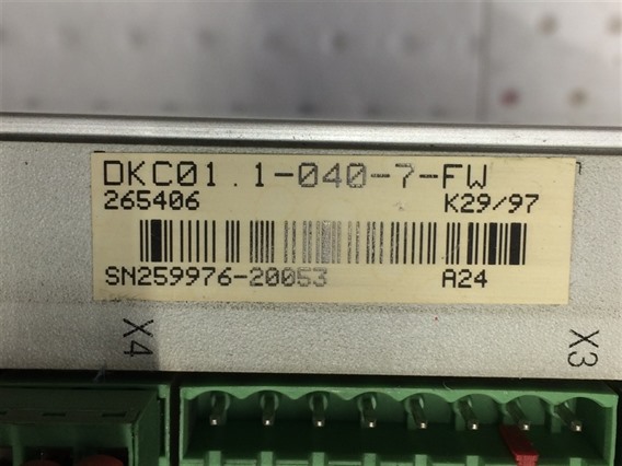 Indramat DKCO1.1-04D-7-FW (3)-ECODRIVE AC-Servo Controller