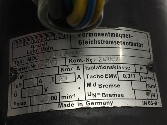 Indramat MDC 10.40C/MMA-0-Permanent Magnet Motor