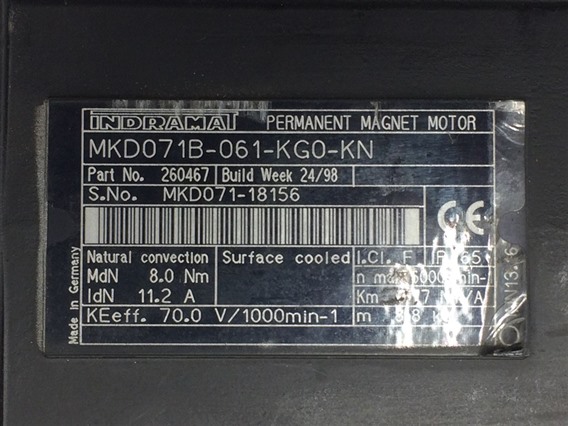 Indramat MKD071B-061-KGO-KN-Permanent Magnet Motor