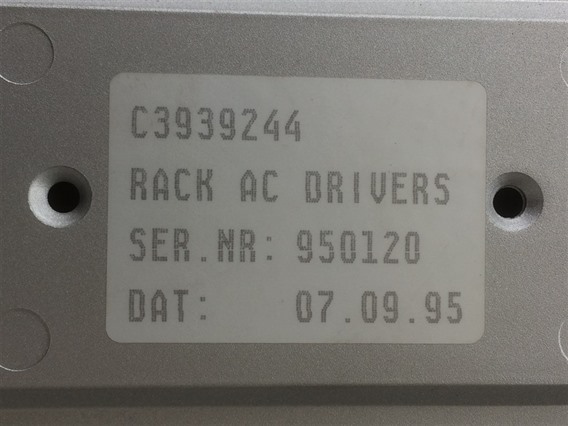 LVD C3939244, consisting of 6 parts:-Rack AC Drivers