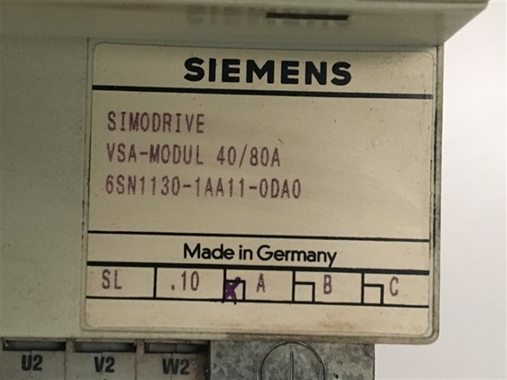 Siemens 6SN1130-1AA11-0DA0, part of the set-VSA-MODUL 40/8