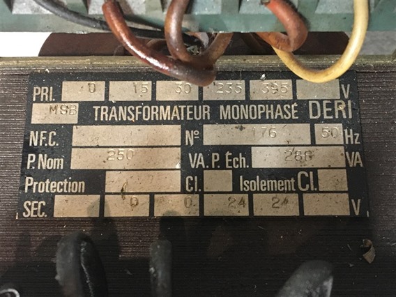 unknow Transformateur Monophase DERI-
