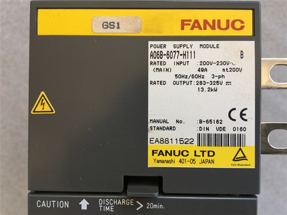 Fanuc A06B-6077-H111 (4)-Power Supply Module, 200-230V,4