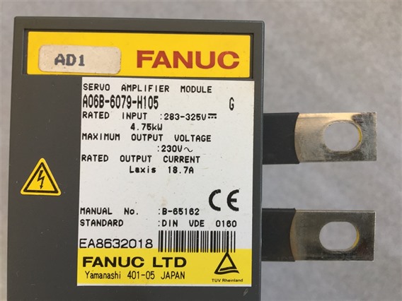 Fanuc A06B-6079-H105 (5)-Servo Amplifier Module, 4.76 kW