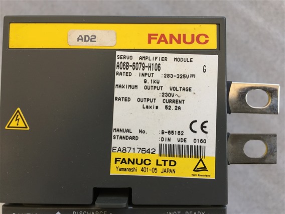 Fanuc A06B-6079-H106 (6)-Servo Amplifier Module, 9.1 kW