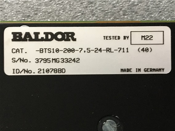 unknow BTS-200-7,5-24-RL-711 (2,3)-Baldor, Driver / Motor