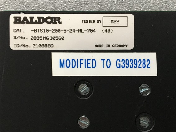 unknow BTS10-200-5-24-RL-704 (4,5)-Baldor, Driver, Modifi