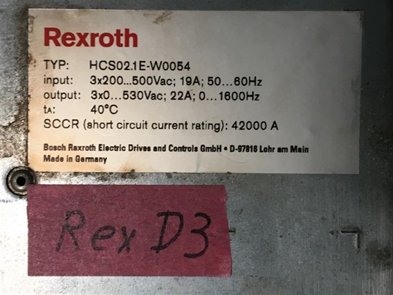 Rextroth HCS02 1E – W0054-A-03-NNNN