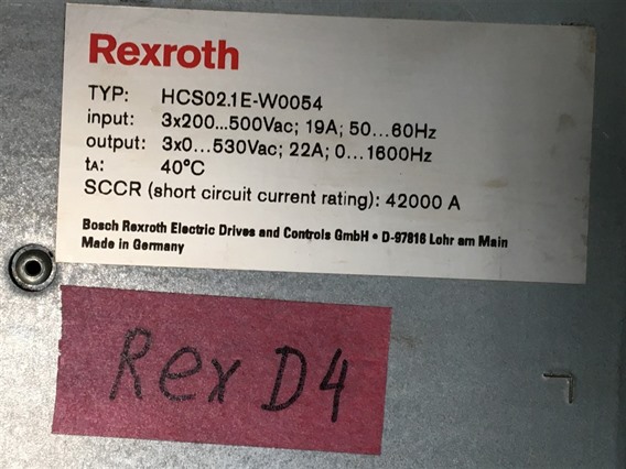 Rextroth HCS02 1E – W0054-A-03-NNNN