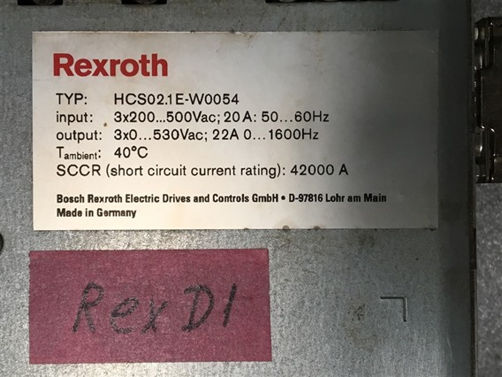 Rextroth HCS02 1E – W0054-A-03-NNNN