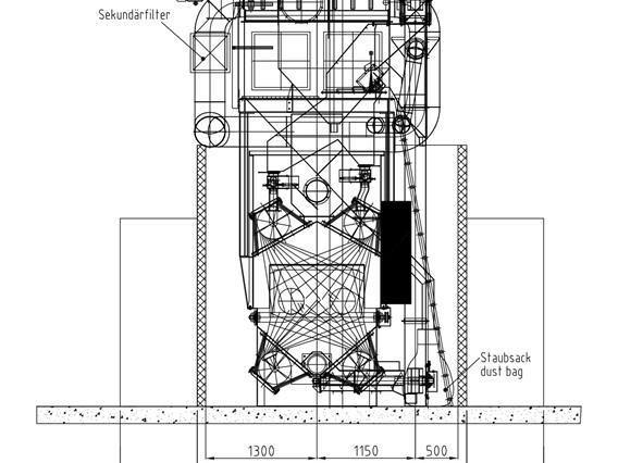 Schlick Wheelabrator RB 1000G shot blasting