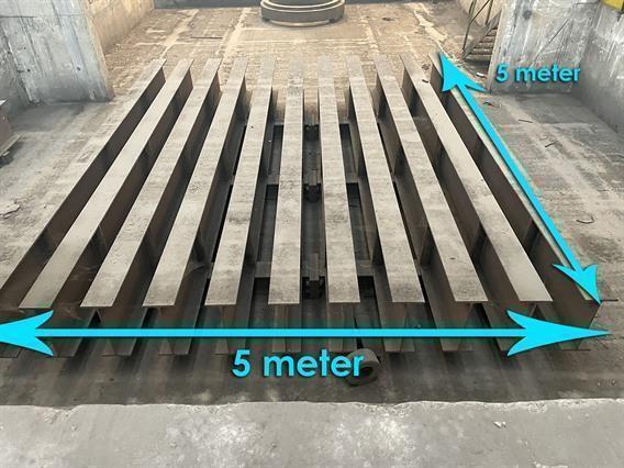 Welding table 5 x 5 meter