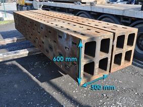 Clamping bloc 4500 x 600 x 500 mm, Opspanblokken - Hoekplaten & Opspantafels