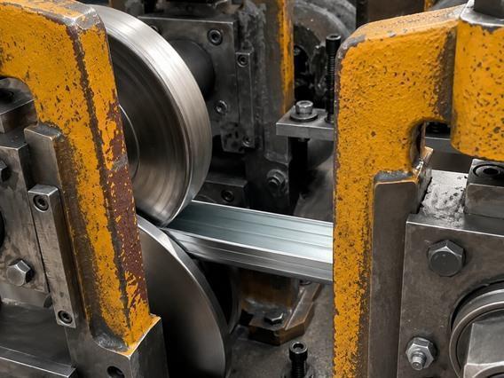 Jidet rollforming line with 7 tool sets sectional gates