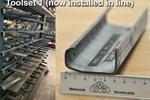 Jidet rollforming line with 7 tool sets sectional gates