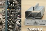 Jidet rollforming line with 7 tool sets sectional gates