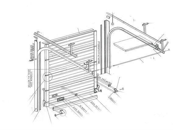 Jidet rollforming line with 7 tool sets sectional gates