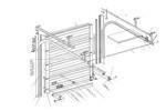 Jidet rollforming line with 7 tool sets sectional gates