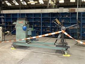 Dimeco decoil./ straight 200 x 2 mm, Machine a dresser au rouleau pour tole