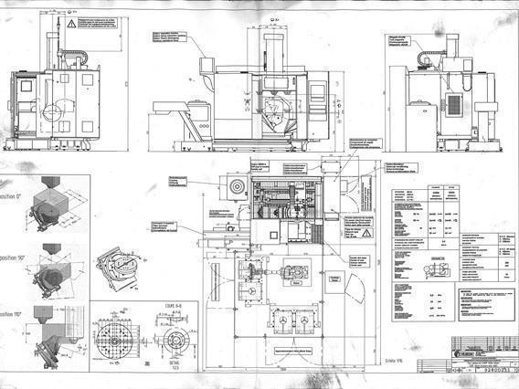 Huron K3X8F - X: 780 - Y: 700 - Z: 500 mm CNC - 5 axes