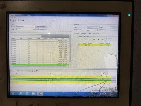 Voortman 1250 x 500 mm drill saw line