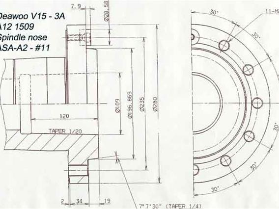 Daewoo cnc Puma V15-3A