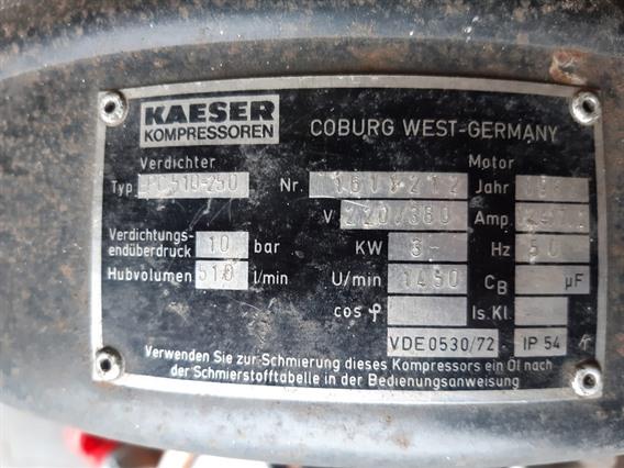 Kaeser 10 bar compressor