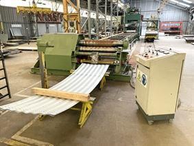 Lisse 1250 x 8 mm Corrugated, Bending rolls