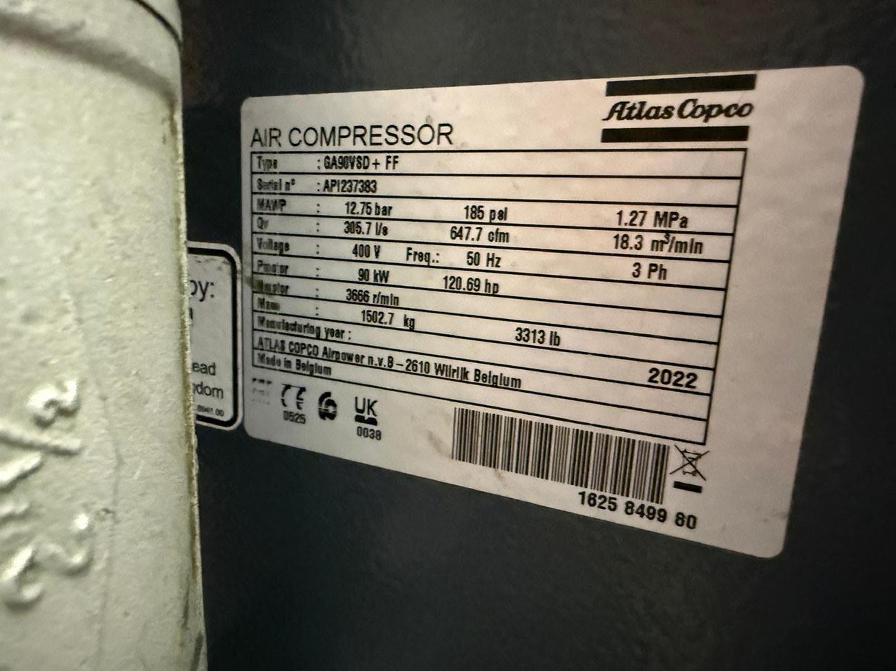 Atlas-Copco GA90VSD + FF — Driven assemblies / Compressors — photo 8