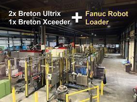 Fanuc + 3 Breton machining centers, Vertikale bewerkingscentra CNC