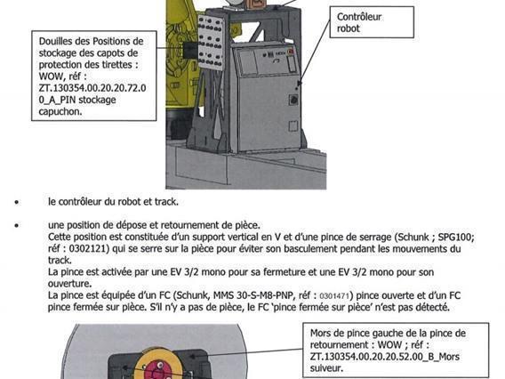 Fanuc Robot + 3 Breton machining centers 5 axes