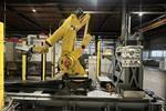 Fanuc Robot + 3 Breton machining centers 5 axes