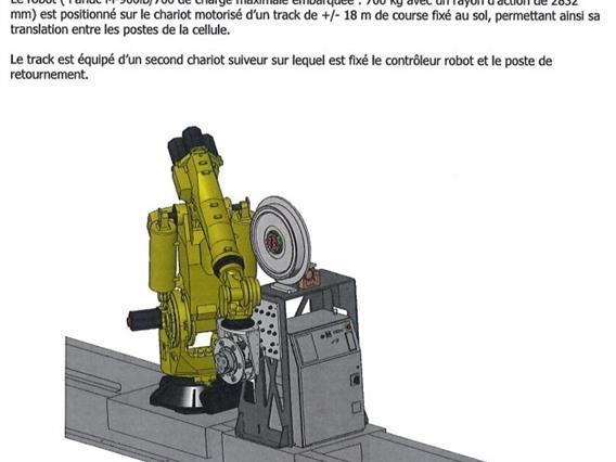 Fanuc Robot + 3 Breton machining centers 5 axes
